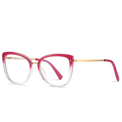 China Euromonk New Fashion Anti Blue Optical Glasses Anti Blue Glasses Frame Eyewear Flat River Mirror Optical Blue Light for sale