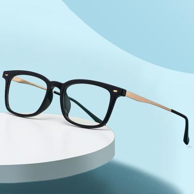 China Euromonk Blue Light Blue Square Anti Blocking Glasses Optical Glasses Frame Anti Blue Computer Glasses for sale