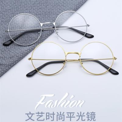 China Anti Euromonk Blue Optical Glasses Fashion Retro Round Optical Frame River Women Eyewear Men Glasses Eye Glasses for sale