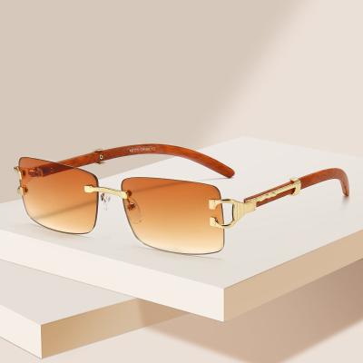 China Fashion Sunglasses 9005 Sunglasses 2022 New Arrivals Small Designer Rimless Sun Glasses Shade Men Women Sunglasses for sale