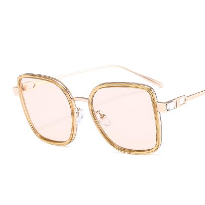 China Square Glasses Diamond Womens Shades Sunglasses Mens Euromonk Vintage Retro Fashion Sunglasses Wholesale Metal Frame for sale