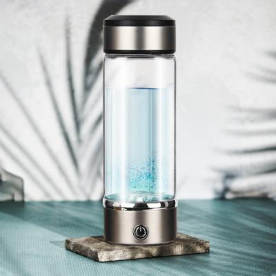 China 2021 Car Generator Hot Electric Hydrogen Hydrogen Cup Rich Water Bottle Generator H2 Glass Nano Bubbles Hydrogen Drinking Water for sale