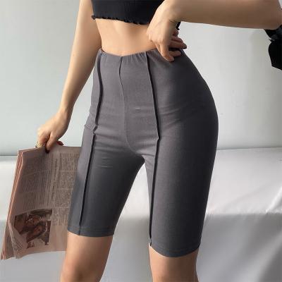 China Anti-wrinkle Summer Outer Wear Slim Sexy Stretch Cycling High Waist Slimming Woman Biker Short Pants for sale