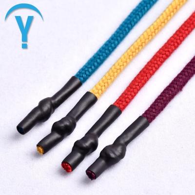 China 5mm Polyester Round Rope Sustainable Cord with Heat Shrinkable Hose Cord Head, Cord Twine for Hoodies for sale