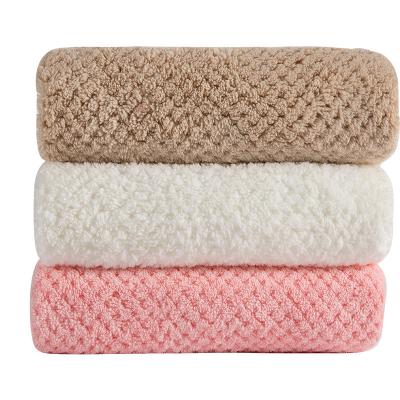 China Soft Microfiber Bathroom Solid Color Bath Towel Hotel Child Safe Product Superabsorbent for sale