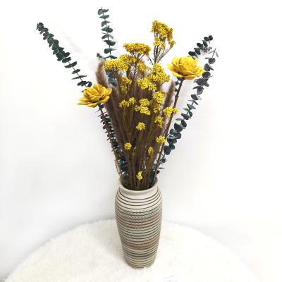 China Eternal DIY Dried Flower Combination Luxurious Bouquet Home Decorative Dry Flower Bouquet for sale