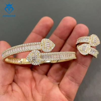 China Hiphop Pass Diamond Tester Luxury fashion Jewelry smart bracelet VVS Moissanite Diamond Iced Out 925 silver bracelet femme for sale