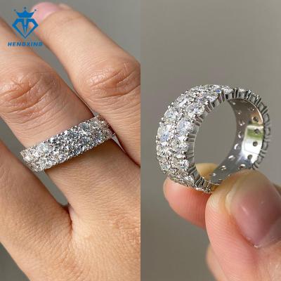 China Hiphop Fine Jewelry Iced Out Men Diamond oval ring yellow Gold Plated 925 Silver VVS Moissanite Diamond Hip Hop Ring for sale