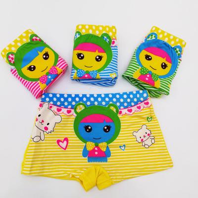 China 3-12 Years Fade Proof Spot Color Babies Boxer Underwear Wholesale Kids Breathable Comfortable Underwear for sale