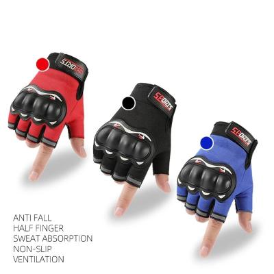 China OEM Price Half Finger Anti Slip Glove Safety Training Adult Cheap Ventilation Light Weight Gloves for sale