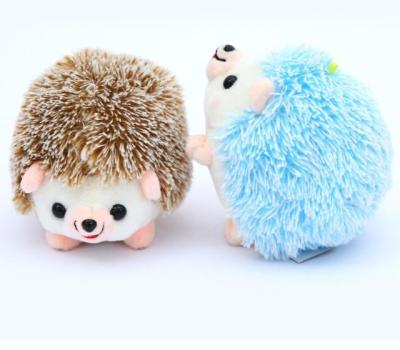 China Wholesale Fur Ring Pendant Plush TOY Animal Stuffed Anime Car Fun Hedgehog Plush Toy Key Chain Fur Gifts for sale