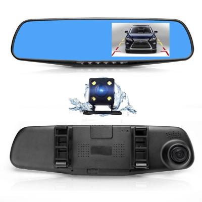 China HD Video Recording Best Selling Car DVR VCR View Mirror Night Vision 1080p Front & Rear Dual Cam for sale