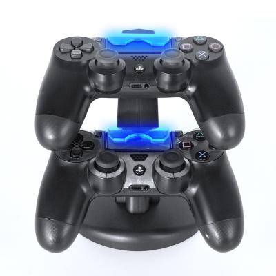 China One Belt Two Dual Handle PS4 Charger USB Charging Station Adapter Ports Safe and Fast Charger for PS4 Game Controller Double Charger for sale