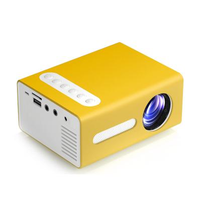 China Mini Throw Digital LED Projector HD 1080P 320*240p 20000 Hours Home Projector T300 Cheaper Than YG300 for sale