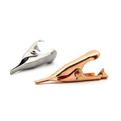 China Wholesale Mini Small Solid Copper Metal Medical Staples Crocodile Clips For Medical Clip for sale