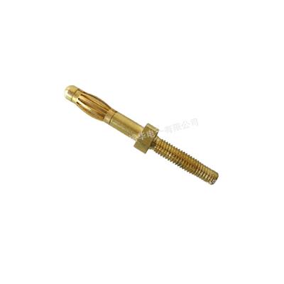 China audio & Factory Price Crimp Audio Video Type 2mm Gold Plated Banana Plug / Speaker / Video Cable Connector for sale