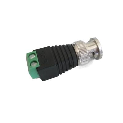 China audio & MINI Video Adapter BNC to DC 12V Male Plug Power Metal and Plastic Connector for CCTV Video Camera for sale