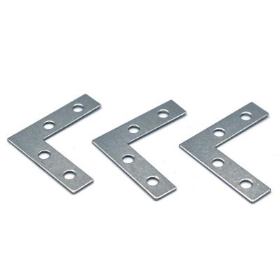 China OEM Flat Planar Flat Shelf Metal L Shaped Flat Brackets Repair Repair Plates Customized Size for sale