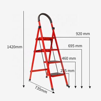 China Household Steel Wholesale Multifunctional Portable Folding Ladder for sale