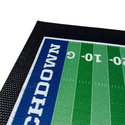 China Bar Accesnories Rubber Dye Sublimation Footprint Table Football Playmat for sale