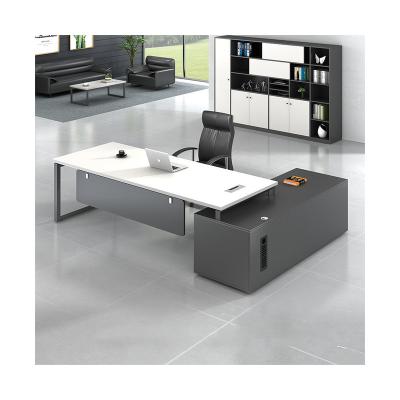 China Fire And Dirt Resistant Modern Solid Office Standing Executive Office Modern Wood Table for sale