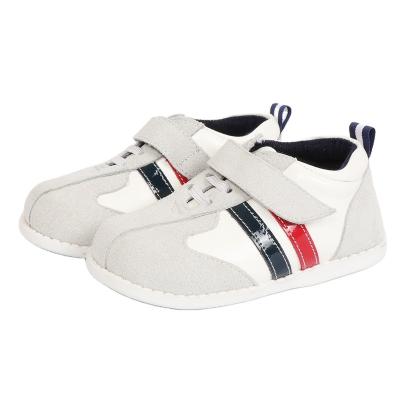 China Low Price Real Leather Recyclable White School Stock Manufacturer TipsieToes Casual Flat Sneaker For Little Boy Girl Kids Teenagers for sale