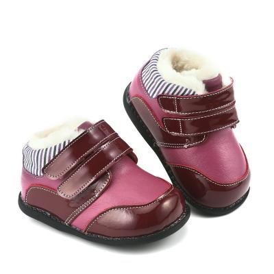 China Manufacturer Low Price Stock Light Weight Real Fur Leather Super Soft Stylish Western Flat Boots For Little Boy Girl Kids Teenager for sale