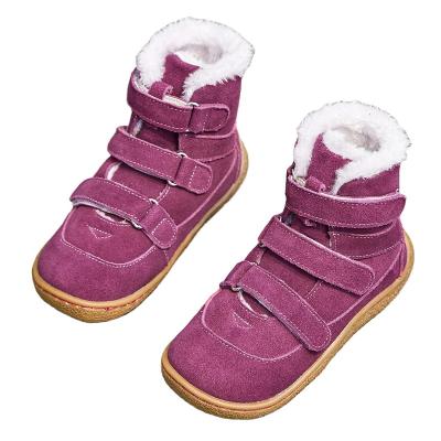 China Low Price Genuine Massage TipsieToes Manufacturer Stock Real Fur Leather Super Soft Stylish Western Flat Boots For Little Boy Girl Kids Teenagers for sale