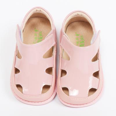 China Low Price Real Leather Super Soft Stylish Stock Manufacturer TipsieToes Casual Flat Sandal For Little Boy Girl Kids Teens for sale