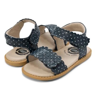 China High Quality Cute Livie and Luca Print Barefoot Cute Casual Genuine Leather Dress Print Slipper Sandal for Baby Toddler Youth Girl for sale