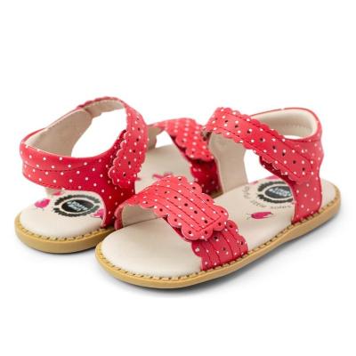 China High Quality Cute Livie and Luca Print Barefoot Cute Casual Genuine Leather Dress Print Slipper Sandal for Baby Toddler Youth Girl for sale