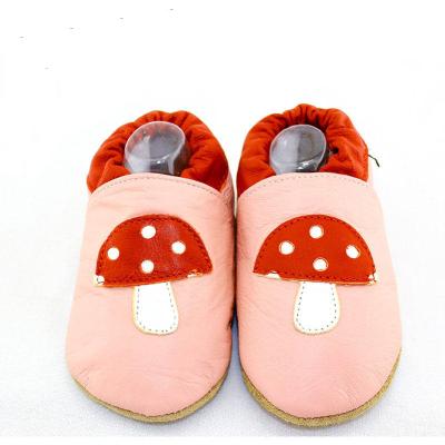 China Factory Brand Breathable Soft Breathable Genuine Leather Baby Shoes Cheap Price Stock In Padded Soft Flexible Sole For Infant Baby2022 for sale