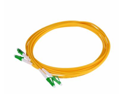 China Fiber Optic Transmission Low Loss PVC/LSZH 2.0mm/3.0mm LC/APC Single Mode SM DX Single Mode Fiber Optic Patch Cord for sale