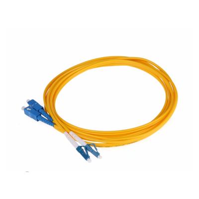 China SC/UPC-LC/UPC fiber optic communication process PVC fiber patch cord LSZH standard SM DX fiber optic patch cord for sale