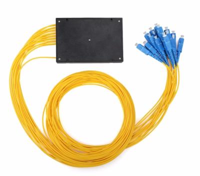 China Factory Communication ABS Factory Direct Box Shaped PLC Fiber Optic Splitter SC FC LC ST PLC Optical Splitter for sale