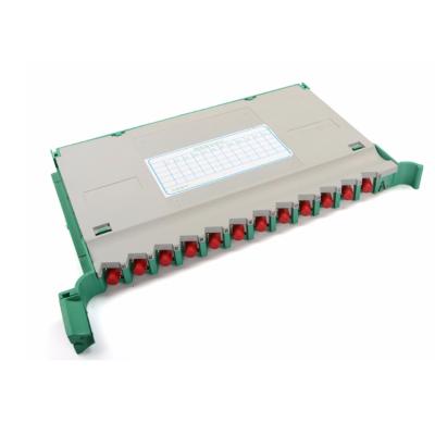 China Original Fiber Optic Communication Spot 12 Core FC/UPC Fiber Tray ABS Material Optical Splice Splice Tray for sale