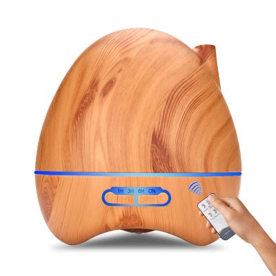 China Fashional 7 Color Change Wooden Grain USB Mini Air Purifier Essential Oil Mist Aroma Diffuser Ultrasonic Cool Air Humidifier for sale