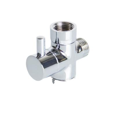 China Modern 3 Ways Quick Open Shower Dispensing Diverter Water Brass Angle Valve Bathroom Toilet Angle Valve for sale