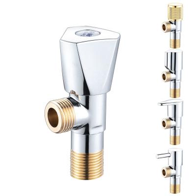 China Modern Series toilet kitchen water tap faucet bathroom accessories brass 1/2 angle valves for sale