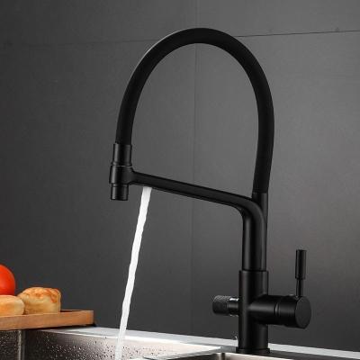 China Other 3 Way Water Filter faucets spray brass sanitary ware kitchen faucets mixer taps kitchen sink faucet purifier outlet for sale