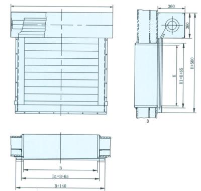 China Las puertas clasificadas aisladas 2 horas A0 del obturador del rodillo del fuego ignifugan los obturadores del rodillo en venta