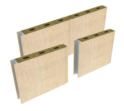 Chine Stratification composée intérieure de PVC de Marine Wall Panels 50mm Rockwool à vendre