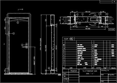 中国 内部耐火性の鋼鉄ドア32 x 78の30 X 78の28 X 80の鋼鉄火の評価される出入口は組み立てられて金属をかぶせる 販売のため