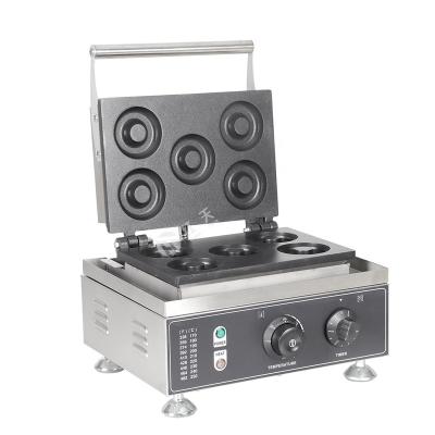 China Hotels 5 Hole Baker Commercial Electric Round Donut Waffle Machine From China Manufacturer for sale