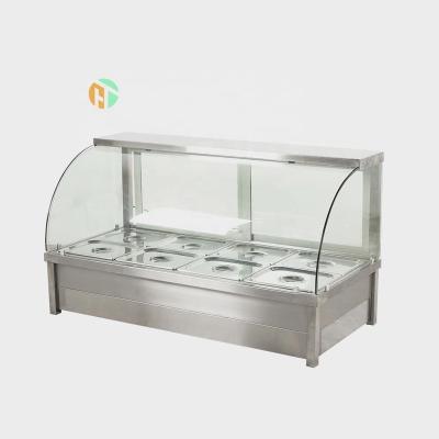 China SS201 Countertop Commercial Stainless Food Warmer Display Cabinet and Display Pizza Warmer for sale