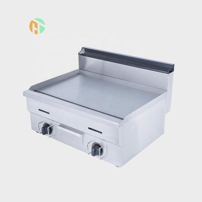 China Stainless Steel+Iron Restaurant Kitchen Equipment Gas Grill Gas Steak Grills With Double Burners Gas Griddle for sale