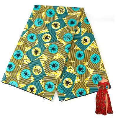 China 2022 Wholesale Anti-Static 100% Cotton African Wax Print Fabric For Dress for sale