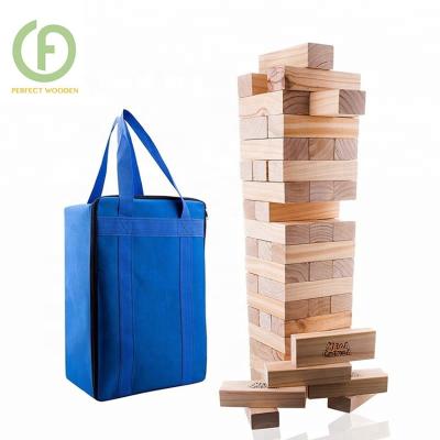 China Toy Giant Wooden Building Blocks Classic Branded Collapsing Tower Outdoor Indoor Lawn Games for sale