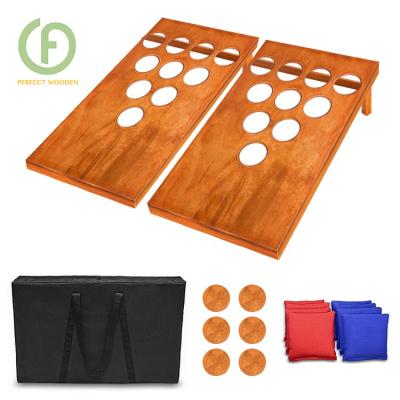 China Corn Hole Pocket Screwed Outdoor Game: 2 Regulation Wooden Boards & 8 Cornhole Bean Bags for sale