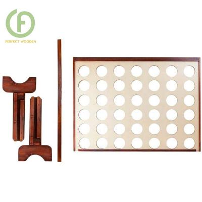 China Toy Custom Educational Funny Wooden Connect Four Outdoor 4 In One Row Game Set For Outdoor Games Giant Toys for sale